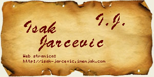 Isak Jarčević vizit kartica